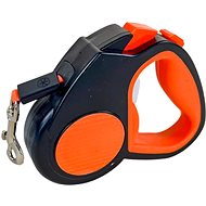 ANNAM reflective self-retracting leash 3 m, orange - Leash