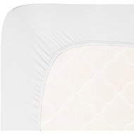 Andrea Simone Sheet Jersey Lycra boxspring 200 × 220 cm, bright white - Bedsheet