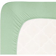 Andrea Simone Sheet Jersey Lycra boxspring 160 × 200 cm, granite green - Bedsheet