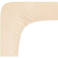 Andrea Simone Jersey Lycra boxspring sheet 200 × 220 cm, coffee - Bedsheet