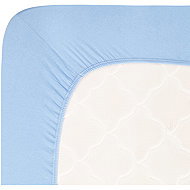 Andrea Simone Jersey Lycra boxspring sheet 90 × 200 cm, blue - Bedsheet