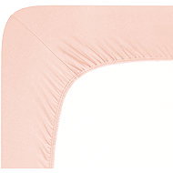 Andrea Simone Jersey Lycra boxspring sheet 200 × 220 cm, powder - Bedsheet