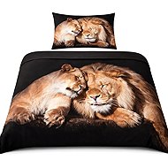 AO Consulting two-piece bed linen - Lioness and lion - Bed Linen
