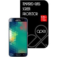 APEI Slim Round Glass Protector for Samsung S6 Black Full - Glass Screen Protector