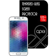 APEI Slim Round Glass Protector for Samsung S6 White Full - Glass Screen Protector