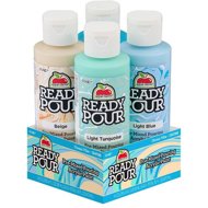 Apple Barrel Ready Pour set Ocean vibe for pouring, 4 × 118 ml - Acrylic Paints