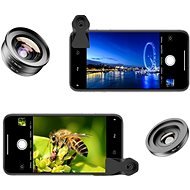 Apexel HD Clear 2-in-1 Kit--120° Wide Angle / 15X Macro - Phone Camera Lens