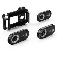 Apexel 3 in 1 Combo Kit 100X+150X+200X Microscope lens with UV Lights - Phone Camera Lens