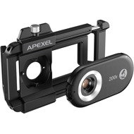 Apexel 200X Microscope Lens with LED Light & UV Light - Phone Camera Lens