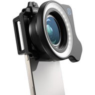 Apexel Adjustable 10X-20X Zoom Macro Lens with LED Fill Light - Phone Camera Lens