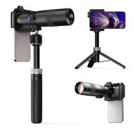 Apexel 30X Telescope Lens with Handheld Tripod - Phone Camera Lens