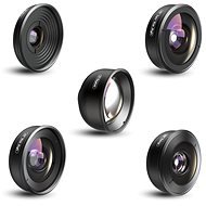 Apexel 4K HD Professional 5-in-1 Lens Kit for Smartphones - Phone Camera Lens