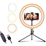 Apexel Ring Light 10“ with Stand and Holder - Camera Light