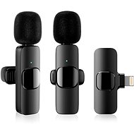 Apexel 2 Pack Wireless Lavalier Microphone Lightning - Microphone