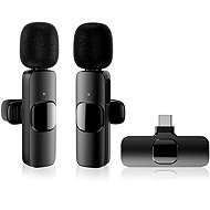 Apexel 2 Pack Wireless Lavillar Microphone (USB type-c interface) - Microphone
