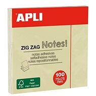 APLI "Z", 75 × 75 mm, 100 lístků, žlutý - Sticky Notes
