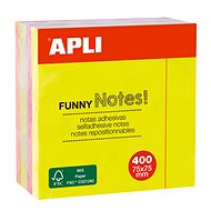 APLI 75 × 75 mm, 400 lístků, mix barev - Memo Pad