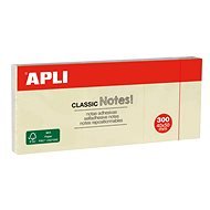 APLI 3ks 40 × 50 mm, 100 lístků, žlutý - Sticky Notes