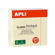 APLI 75 × 75 mm, 400 lístků, žlutý - Sticky Notes