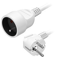 AlzaPower extension cord 230V 1 socket 3m white - Extension Cable