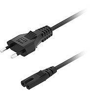 AlzaPower Cord 2pin IEC C7 250V 1m black - Power Cable