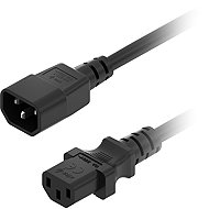 AlzaPower Cord Extension IEC C14 to C13 250V 3m black - Power Cable