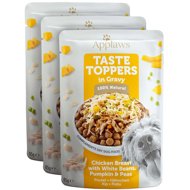 Applaws pocket Dog Taste Toppers Gravy Chicken with pumpkin 3 × 85 g - Dog Food Pouch