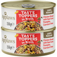 Applaws canned Dog Taste Toppers Broth Chicken with liver 2 × 156 g - Canned Dog Food