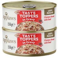 Applaws canned Dog Taste Toppers Gravy Chicken with beef 2 × 156 g - Canned Dog Food