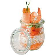 APS Set of 12 glasses with lid 220 ml - Storage Jar