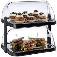 APS Refrigerated buffet display cabinet 2 tiers, black 09204 - Refrigerated Display Case