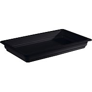 APS Gastro bowl GN 1/1-60 mm, porcelain, black - Gastro Container
