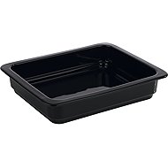 APS Gastrobowl GN 1/2-60 mm, porcelain, black - Gastro Container