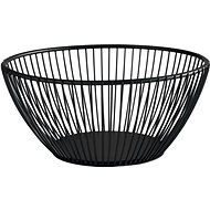 APS Svart Košík kovový 17,5 cm, černý - Bread Basket