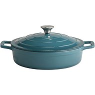 APS 5 Stars Baking pan with lid, height 70 mm, diameter 280 mm, turquoise - Roasting Pan