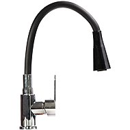 APT DA769A kitchen tap with flexible spout 60cm, 2 modes, black - Tap