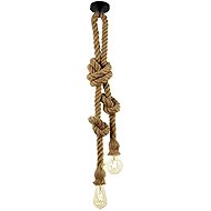 APT ZD151A Ceiling light made of jute rope, 2 luminaires - Chandelier