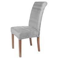 APT Universal chair cover grey - imitation velvet - Chair Cover