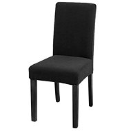APT Universal chair cover grey-black - velour imitation - Chair Cover