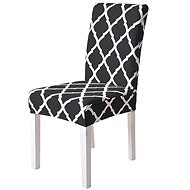 APT Universal chair cover with pattern - black and white - Chair Cover