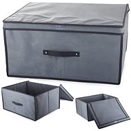 Verk 01322 Storage box with hinged lid 60×45×30cm grey - Storage Box