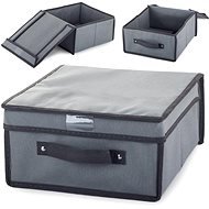 Verk 01320 Úložná krabice s odklápěcím víkem 30×30×15cm šedá - Úložný box