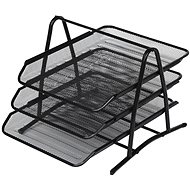 Verk 01652 Wire desk storage box 3-drawer black - Paper Tray