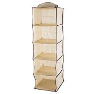 Verk 01334 Hanging organizer with 5 compartments 30×30×100cm beige - Shelving Unit