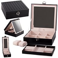 Verk 01456 Jewellery box with mirror black - Jewellery Box