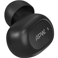 AlzaPower Shpunty, Black - Right Headphone - Headphone Accessory