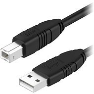 AlzaPower LinkCore USB-A to USB-B 1m, fekete - Adatkábel
