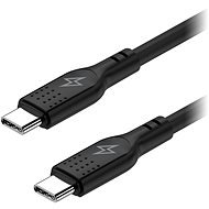AlzaPower SilkCore USB-C to USB-C 2.0 - 5A, 240W, 1m - fekete - Adatkábel