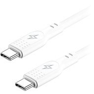 AlzaPower SilkCore USB-C/USB-C 2.0 5 A, 240 W, 1 m, biely - Dátový kábel