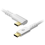 AlzaPower 90AluCore USB-C to USB-C 2.0, 100W, 1m - silver - Data Cable